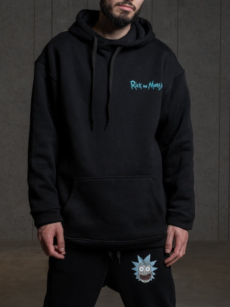 Rick and morty 2024 zip up hoodie