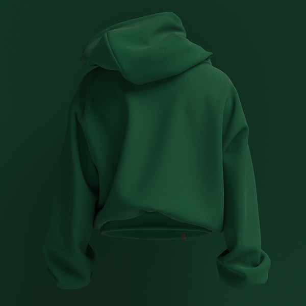 Blank Green Unisex Hoodie Cotton The T Spill