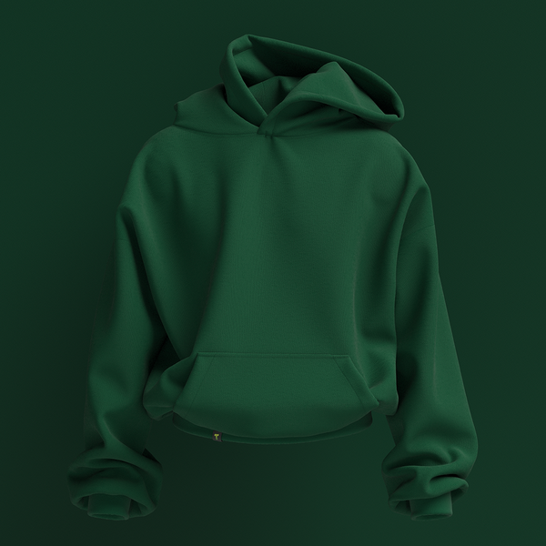 Plain forest green discount hoodie