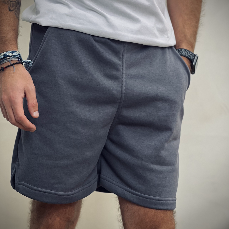 Blank Dark Grey Men's Shorts | Cotton