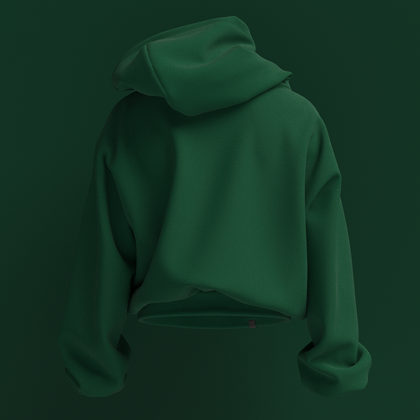 Blank Green Unisex Hoodie | Cotton
