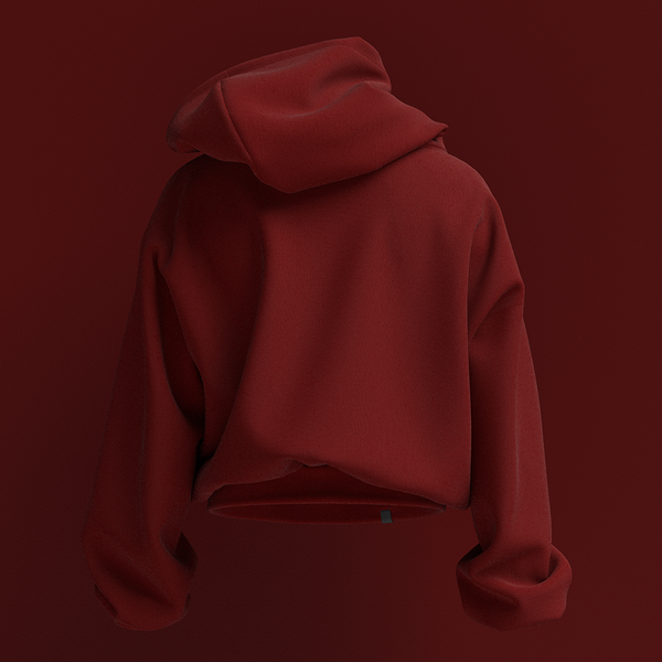 Blank Red Unisex Hoodie | Cotton
