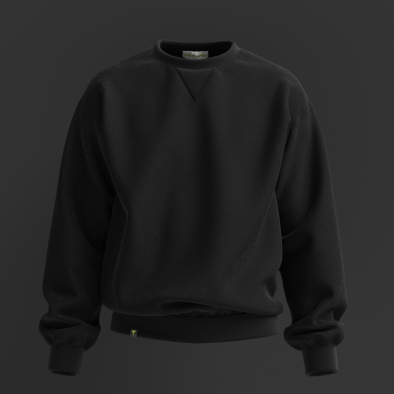 Blank black sweater sales
