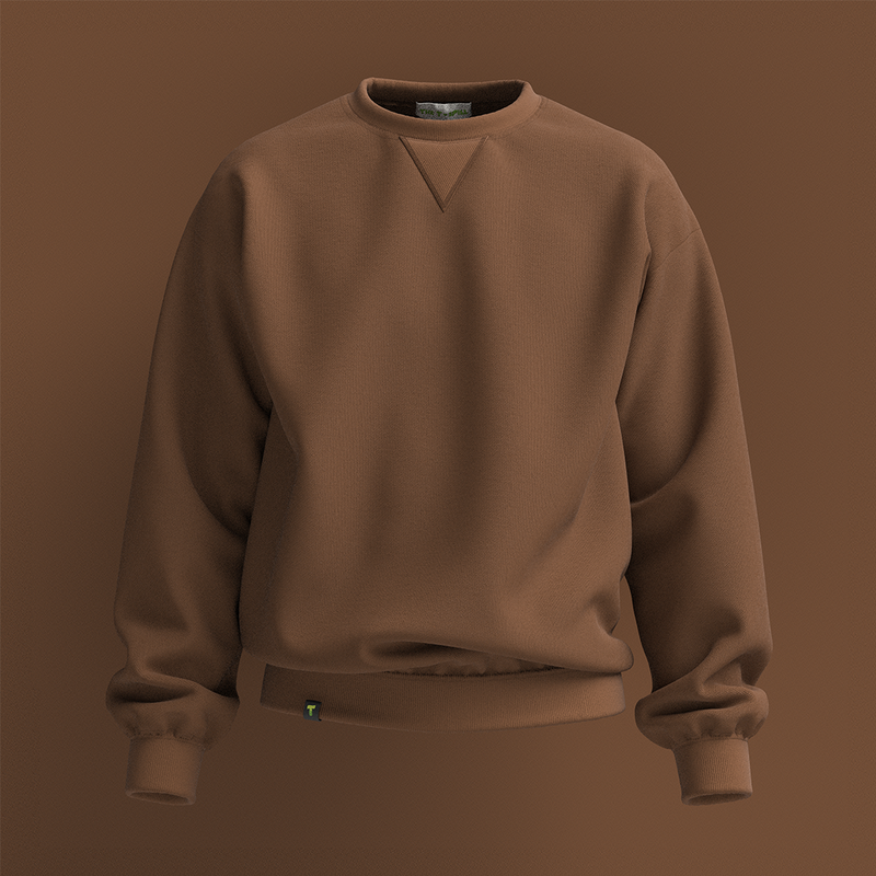 Plain online brown sweatshirt